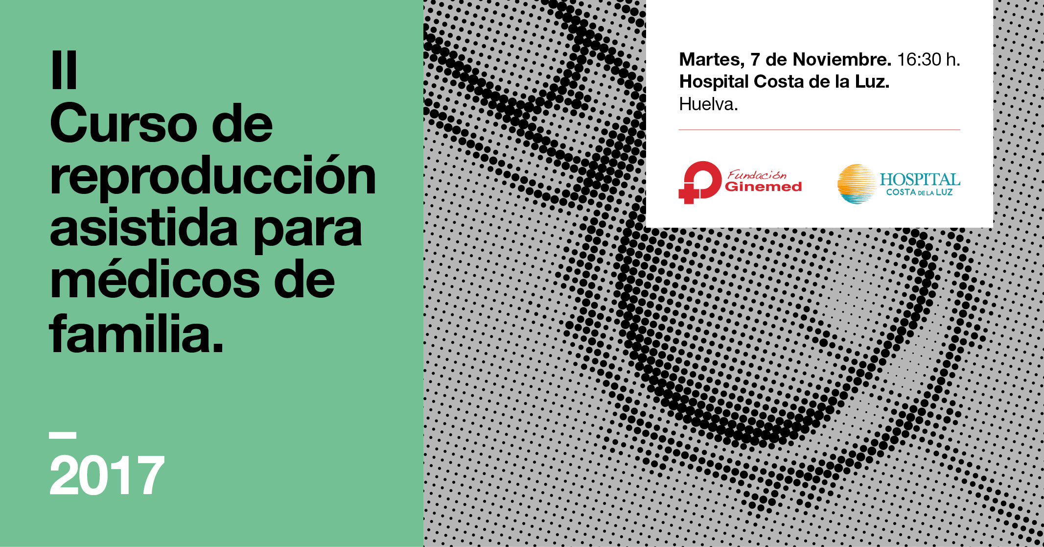 Cartel II Curso de reproducción asistida para médicos de familia en Huelva