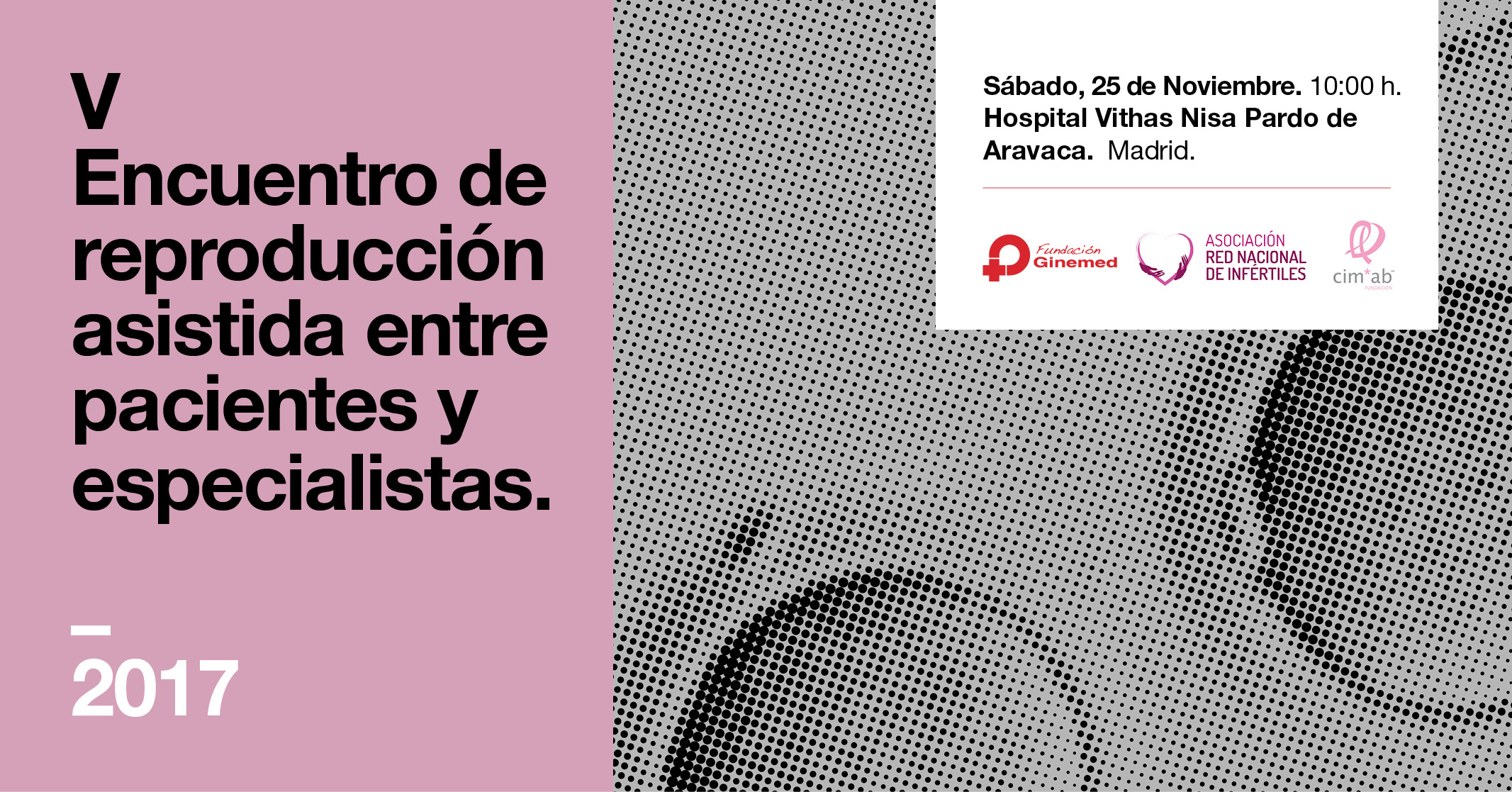Cartel V Encuentro con pacientes en Madrid