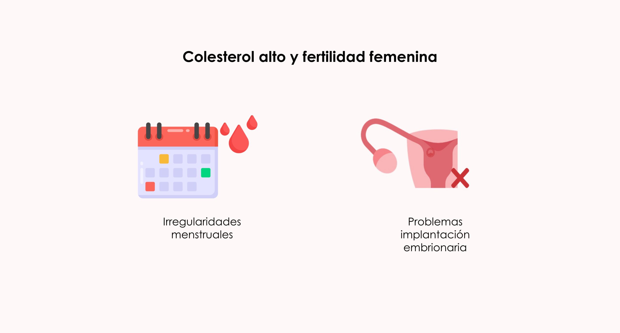 Colesterol alto y fertilidad femenina