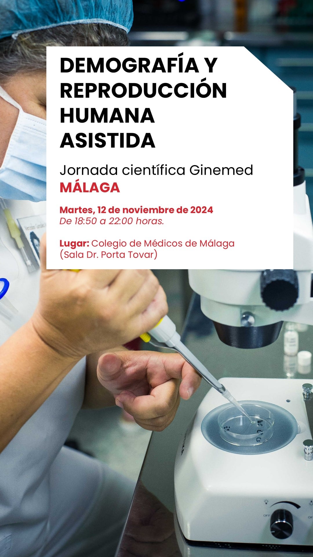 Jornadas Demografía y Reproducción Humana asistida organizadas por Ginemed Málaga