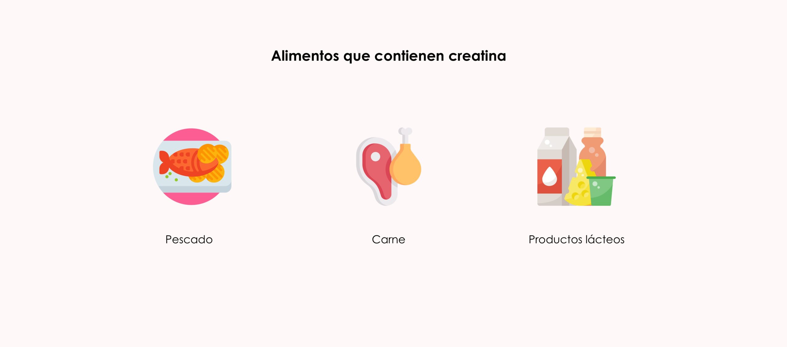 Alimentos con creatina