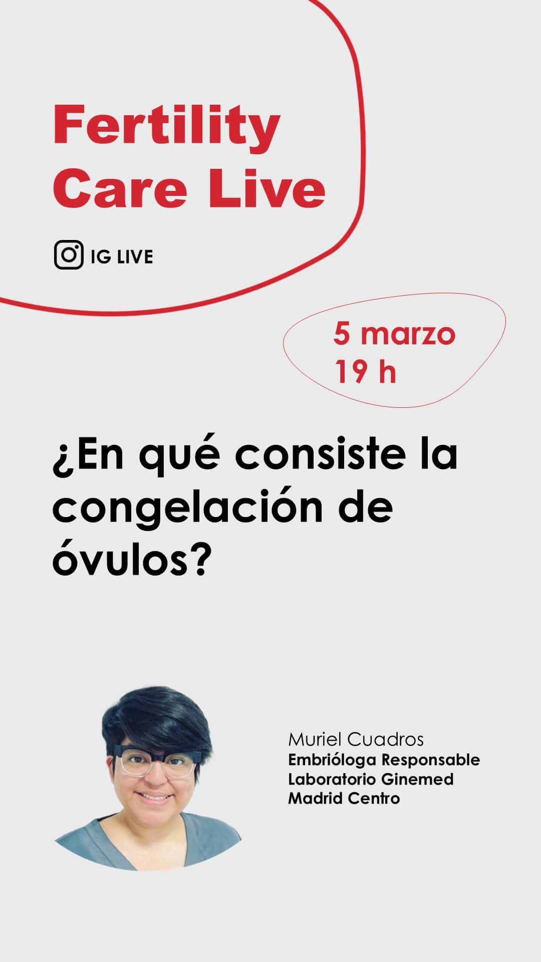 IG live sobre preservación de la fertilidad femenina