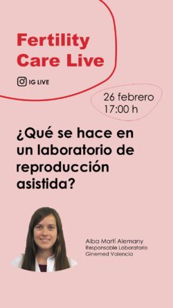 Instagram Live sobre las funciones de un laboratorio de reproducción asistida