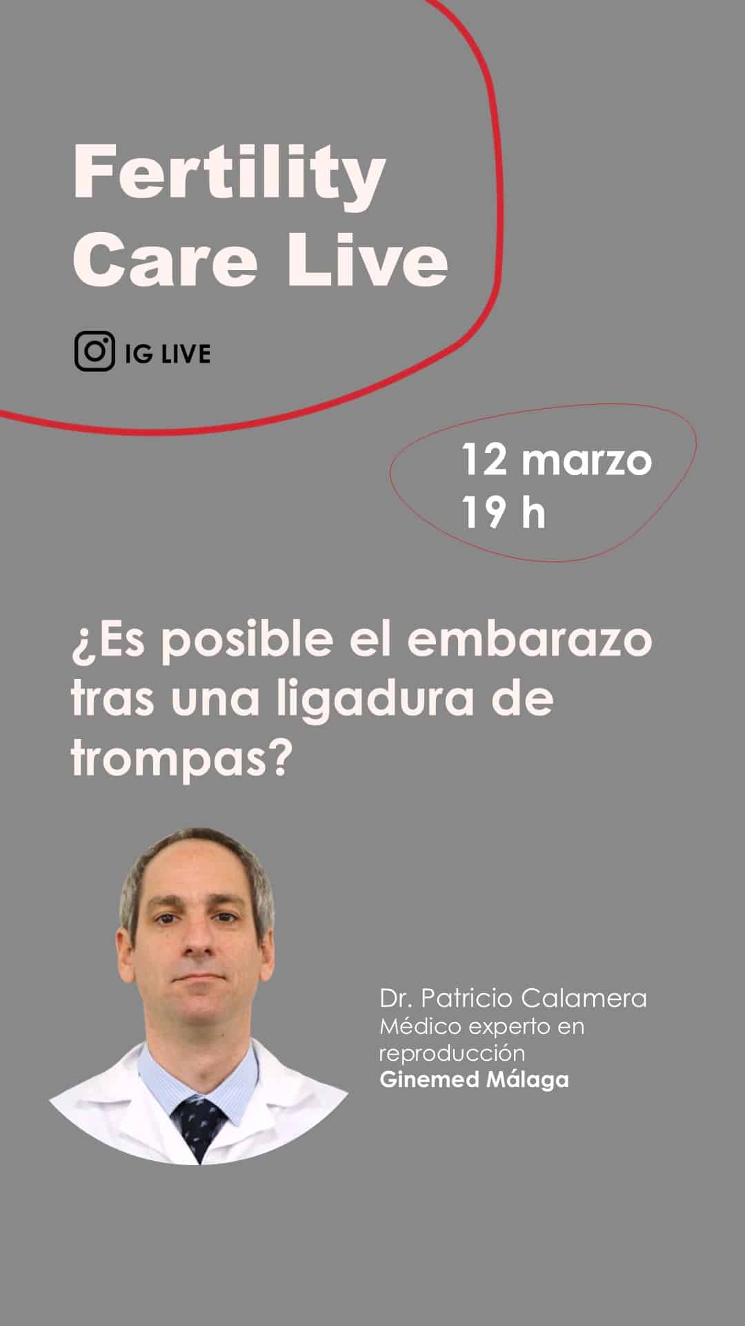 IG live desde Ginemed Málaga sobre embarazo tras ligadura de trompas