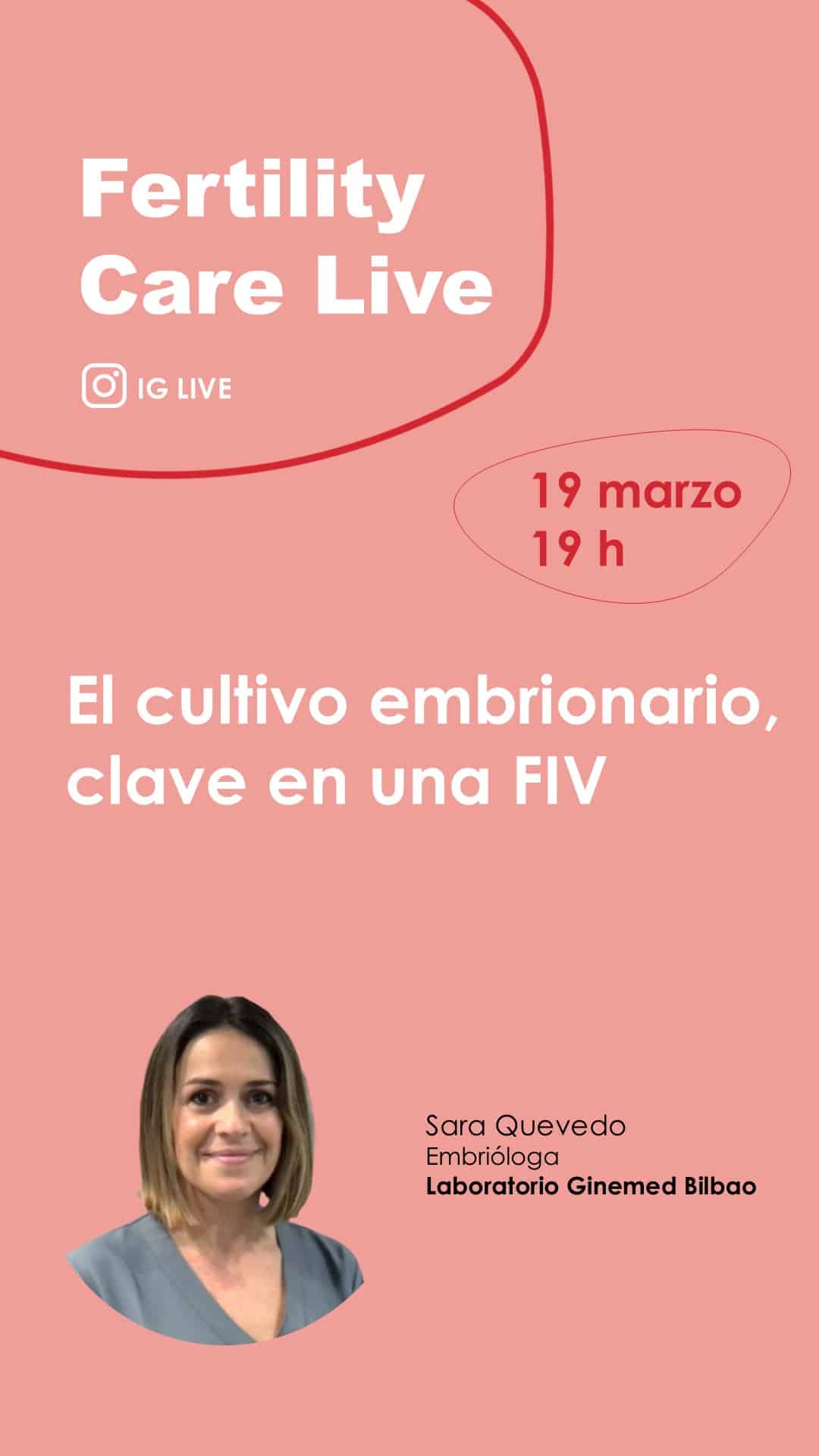 Instagram Live sobre el cultivo embrionario