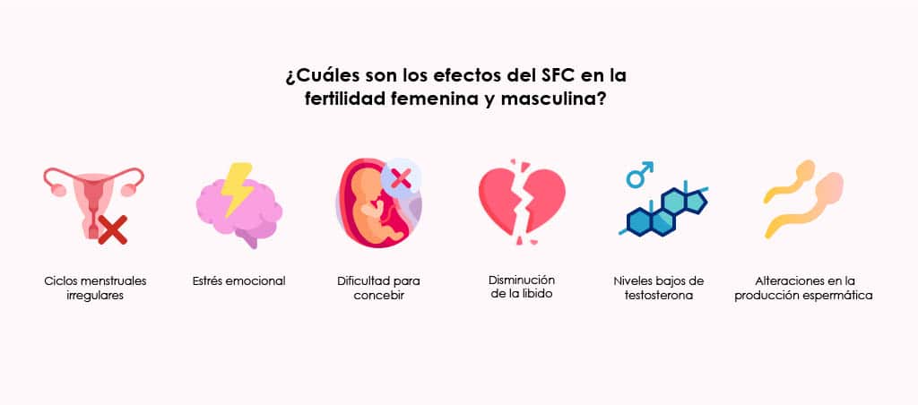 cuáles son los efectos del síndome de fatiga crónica en la fertilidad masculina y femenina